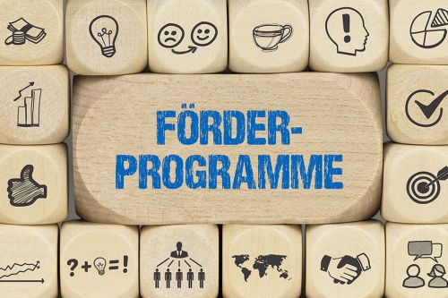© magele-picture - stock.adobe.com Foto: Schriftzug Förderprogramm